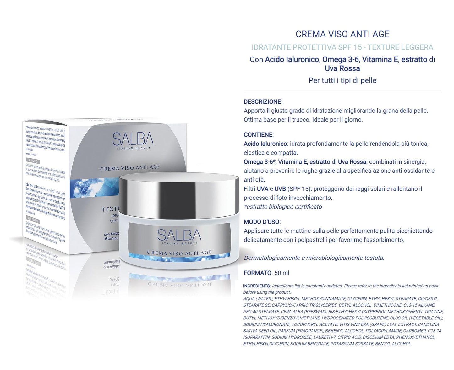 Crema Viso Anti-Age Salba